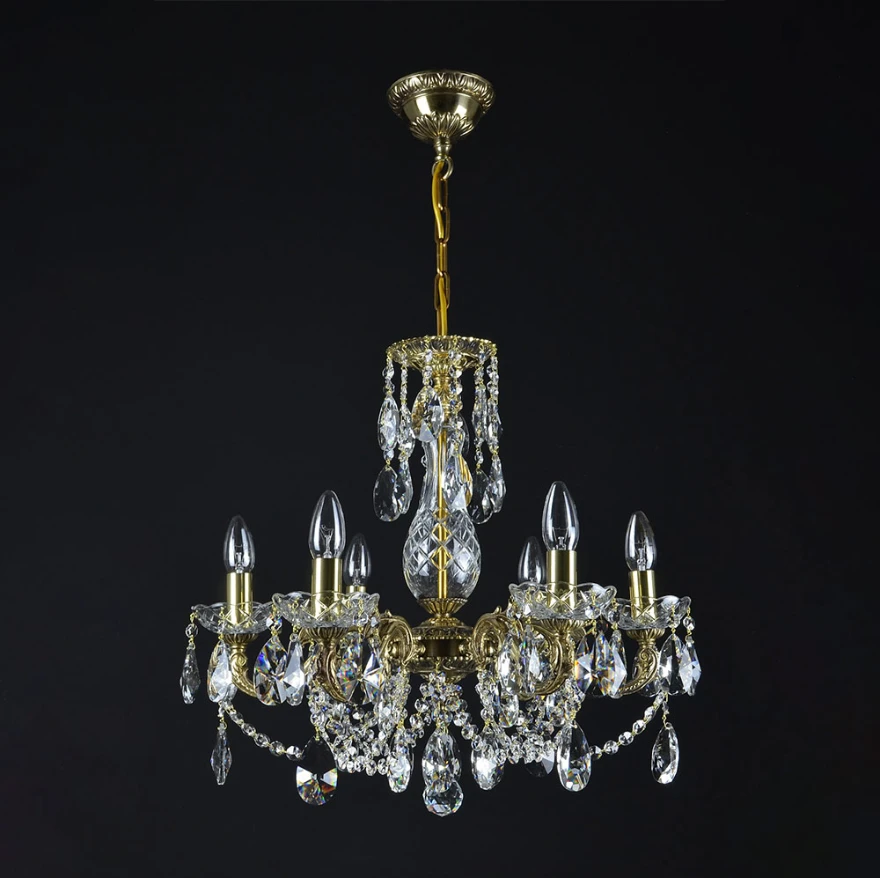 Neptune brass chandelier 