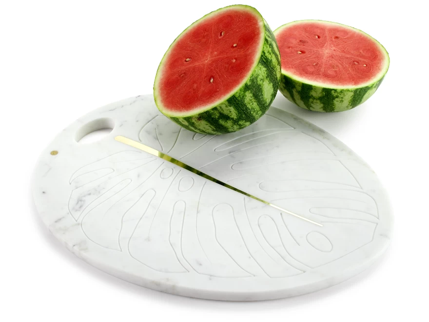 PANAMA - SERVING PLATE/CUTTING BOARD IN MARBLE